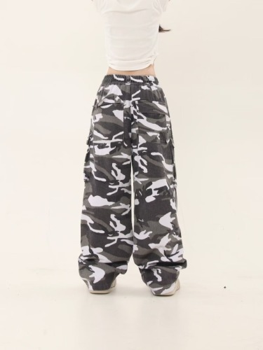 Camouflage overalls trousers spring and summer new trendy sports American paratrooper trousers casual leggings trousers