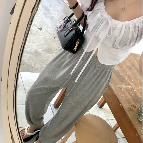 Loose wide-leg casual sports pants with leggings