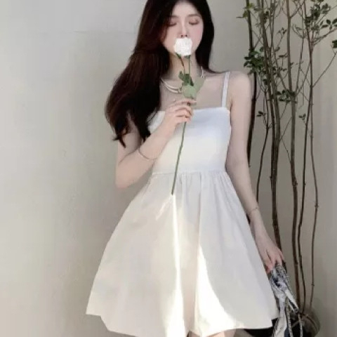 2024 Sweet First Love Forest Skirt French Gentle Style High-end Temperament Fairy Summer Light Luxurious Suspender Skirt