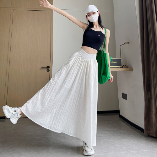 French Irregular Skirt Women's Summer New Style Pear Shape High Waist Slim Versatile A-Line Skirt Long Skirt