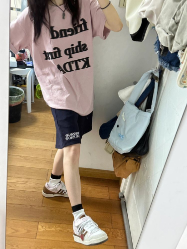 Internet celebrity sportswear suit female summer student Korean version loose fashion short-sleeved shorts casual two-piece set