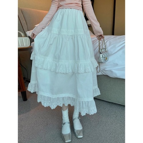 Summer 2024 new style lace cake skirt for women