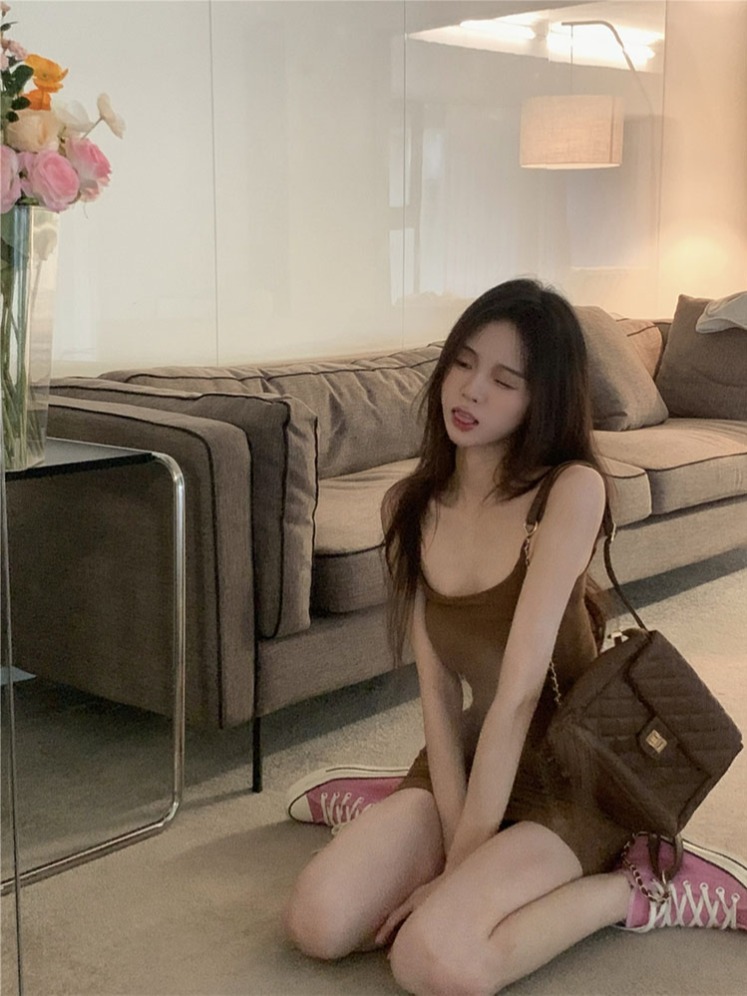 Stylish Sweet and Spicy Strappy Dress for Women - Summer 2024 New Arrival Tight Waist cinching and Booty Lifting Base Layer Dress