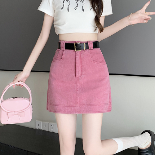 New style of military industrial attire hits the street and internet celebrity hot girl slim-fitting high-waisted versatile skirt with delivery belt