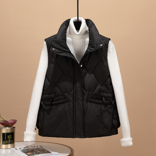 Vest Women's Short Autumn and Winter New Fashionable Loose Vest Jacket