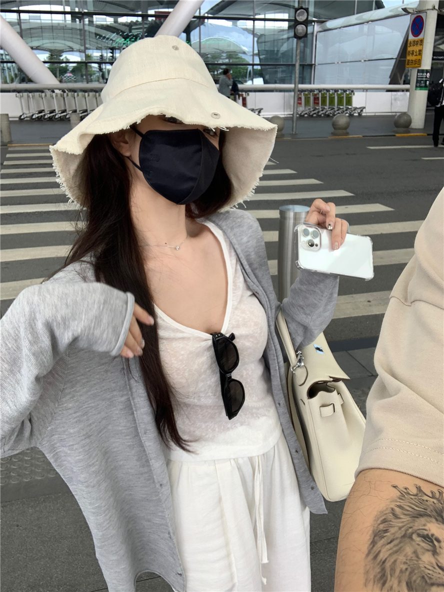 實拍 長袖開衫防曬上衣休閒外套