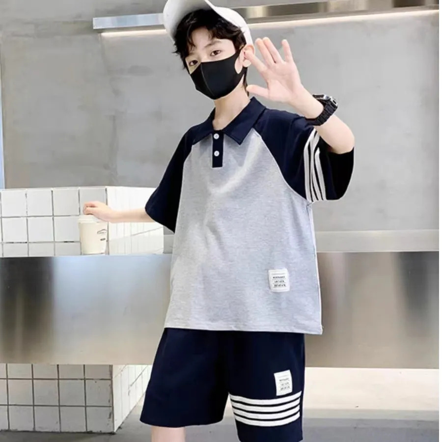 Ladies' Summer Set 2024 New Arrival Children's Quality Sleeveless Necktie Top Wide Leg 9/10 Pants Two-Piece Set