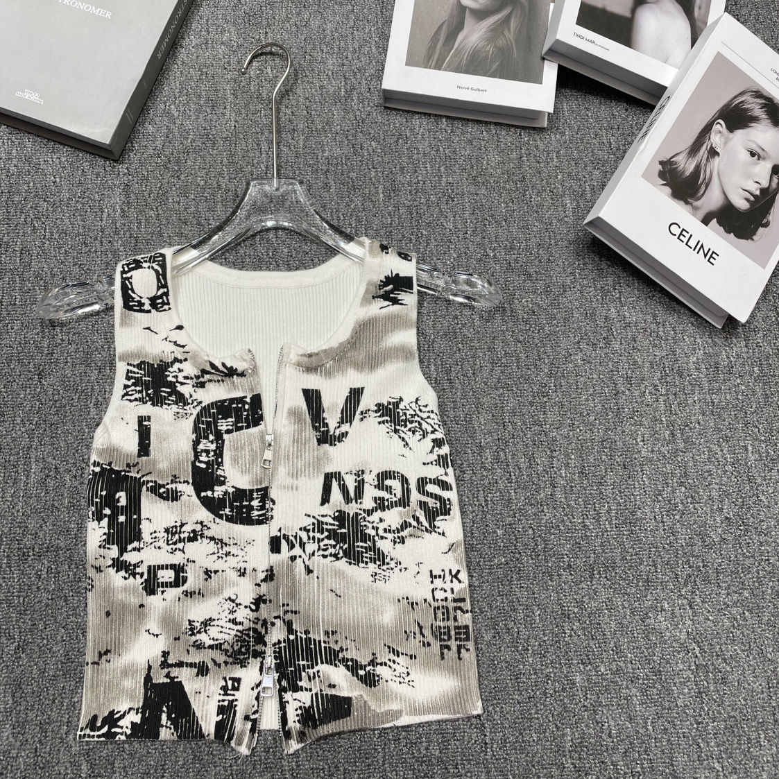 Guaranteed to be in stock - we will notify you if out of stock American retro vest for women summer hottie ins splicing short top