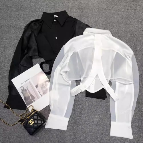 European fashion niche design sun protection clothing for women to wear outside in summer new style fashionable long-sleeved thin shirt