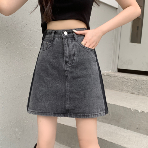 Plus size women's fat sister denim skirt