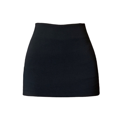 High-waisted A-line skirt for women, new winter thickened sexy hip-hugging skirt, versatile one-step short skirt