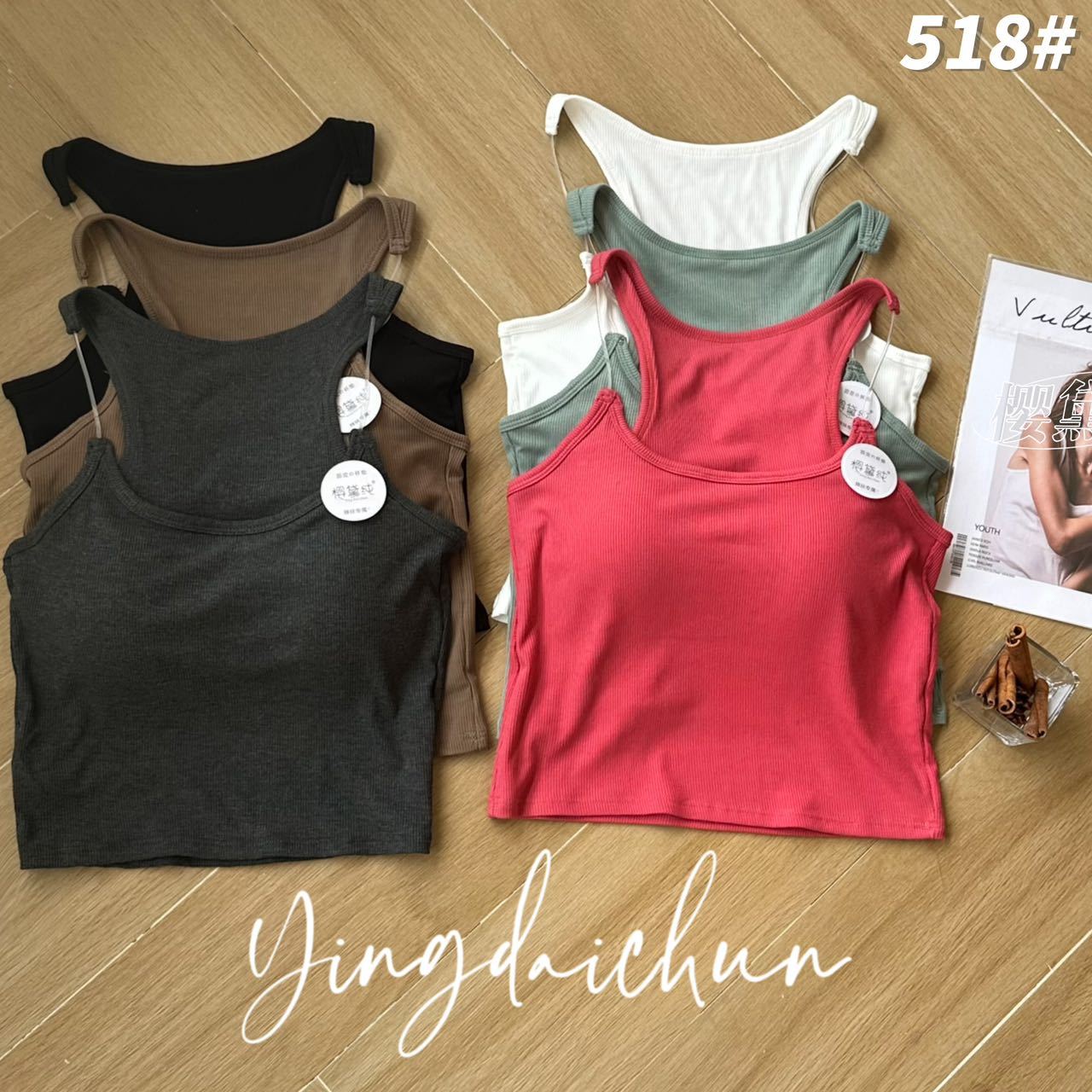 Guaranteed to be in stock - if out of stock, we will notify you. New structural design, versatile, slimming, short bottoming vest for women.