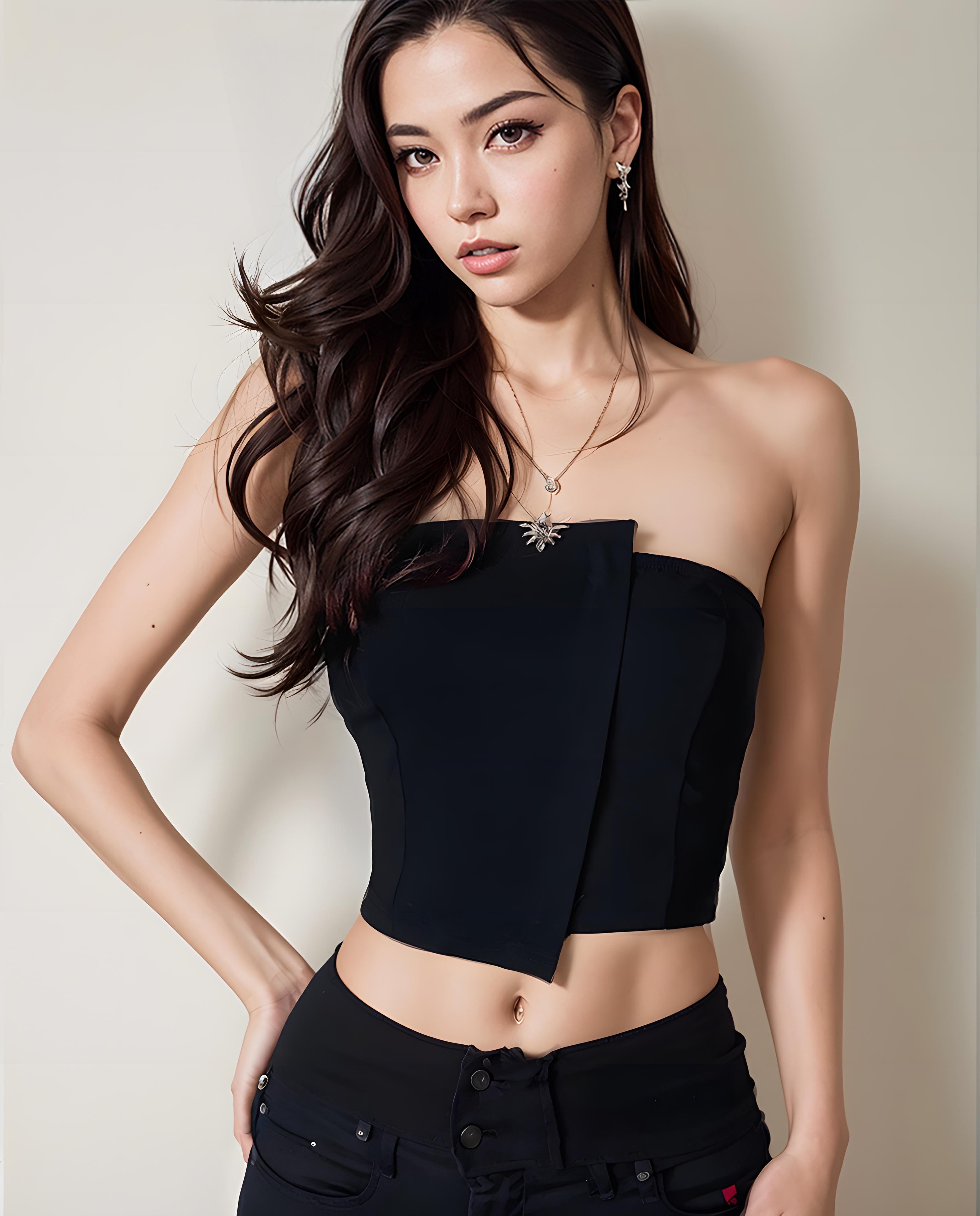 Tmall quality Hong Kong style backless sexy black tube top for women with spring and summer temperament inner top