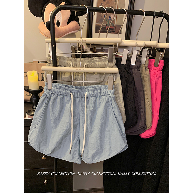 Photographed! 2024 New Quick-Drying Ins Colorful Dopamine Beach Shorts, Versatile Loose Sports Casual Pants for Women