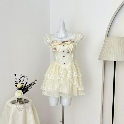 REESE Ahn'Qiraj Sweet and Pure Desire Flying Sleeve Big Bow Princess Dress R2045L