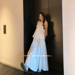 Xiaojunjun Britney Luxembourg girl CDG girl layered feu bow vest/umbrella skirt suit