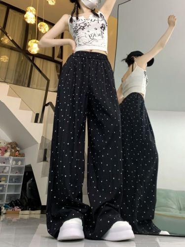 Mint Mambo Yamamoto Pants Women's Summer Thin Lazy Style Loose and Versatile Trendy Slim Casual Straight Leg Wide Leg Pants