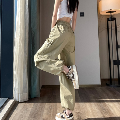 Overalls for women summer 2024 new style quick-drying leggings casual petite wide-leg drawstring sports pants #2130