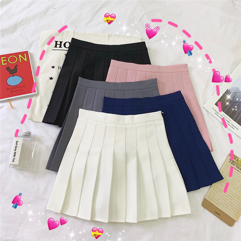 Actual shots and real prices for spring and summer pleated skirts Douyin skirts high-waisted short skirts high-waisted a-line skirts with lining