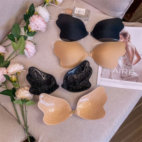 Real auction price~Butterfly Cup Bra Paste Plus Size Wedding Dress Push Up Invisible Back Bra Bra Paste Women