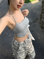 Actual shot of low-cut camisole for women, beautiful back suit and bottoming top