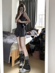 Pure Desire Ballet Style Suspender Dress for Women Summer New French Niche Retro Slim Fit Short Skirt with Temperament