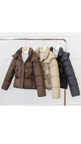 Real shot of short down jacket for women 2024 winter new Korean style small loose slim warm jacket trendy