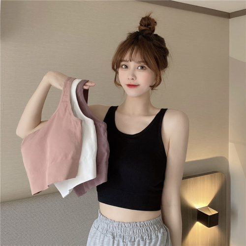 Spring and summer new style internet celebrity street beauty camisole women's inner layered shirt worn outside and inner layered top