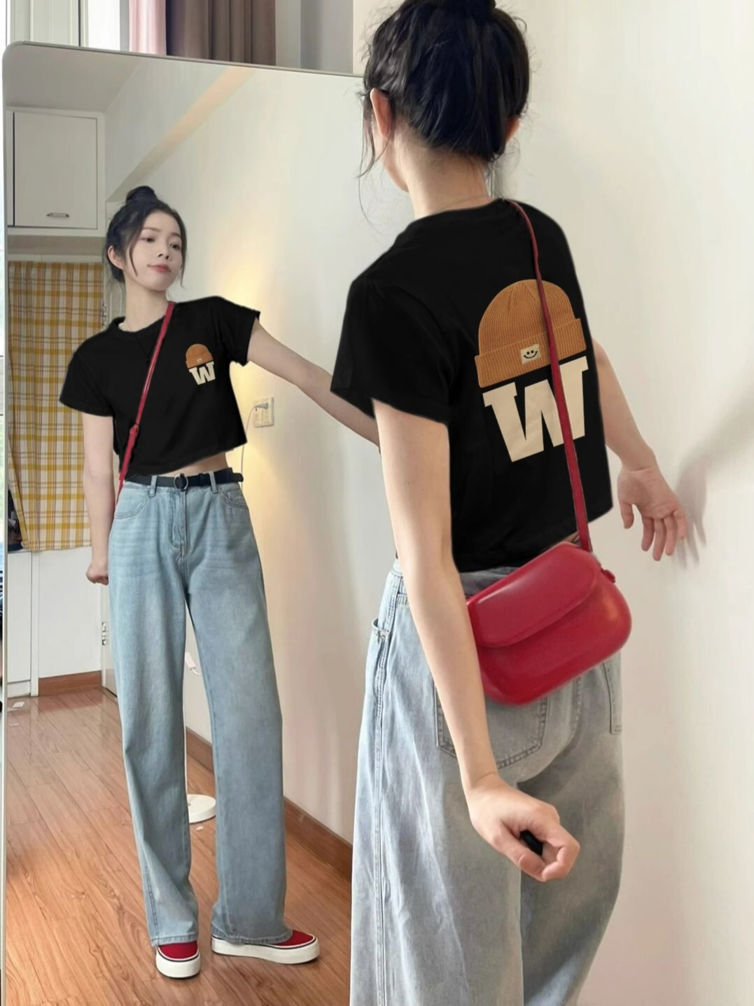 -92 cotton/8 spandex 40 210g pure cotton slim short T-shirt for women short sleeves