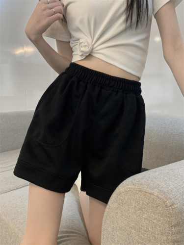 Real photos and real prices Summer loose high-waist slim casual shorts sports wide-leg hot pants