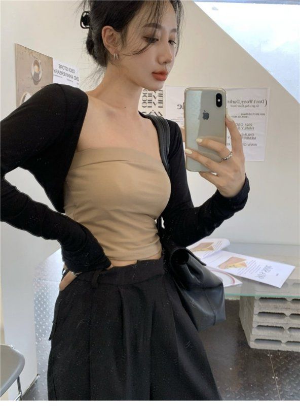 Autumn sun protection shawl outer cover-up long-sleeved coat cardigan thin female internet celebrity outfit