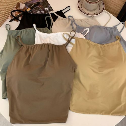 Actual shot and real price. Retro Korean style sexy suspender design. Short inner top for European and American hotties.