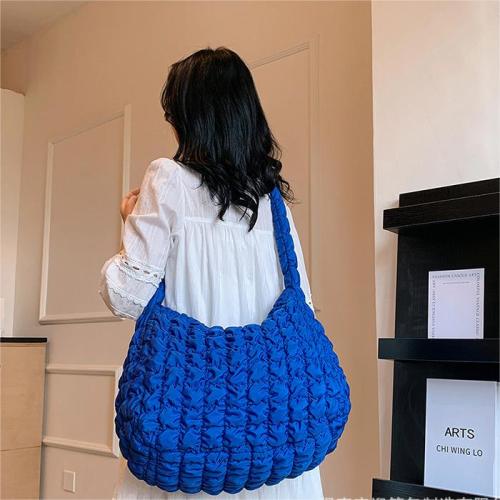 Foreign trade popular bags for women 2024 new style personalized design pleated cloud large capacity single shoulder crossbody bag tote bag