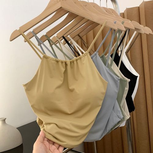 Actual shot and real price. Retro Korean style sexy suspender design. Short inner top for European and American hotties.