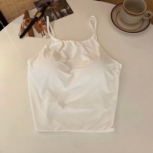 Actual shot and real price. Retro Korean style sexy suspender design. Short inner top for European and American hotties.