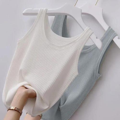 80-200 catties of suspender thread ice silk vest women's large size slimming outside wearing inside with a bottom shirt without sleeveless thin