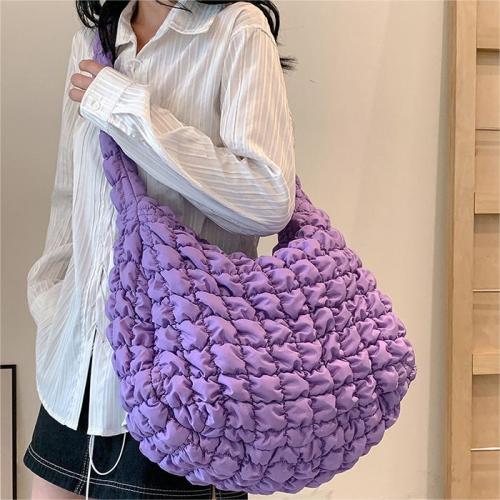 Foreign trade popular bags for women 2024 new style personalized design pleated cloud large capacity single shoulder crossbody bag tote bag