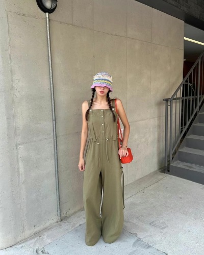 suspender jumpsuit