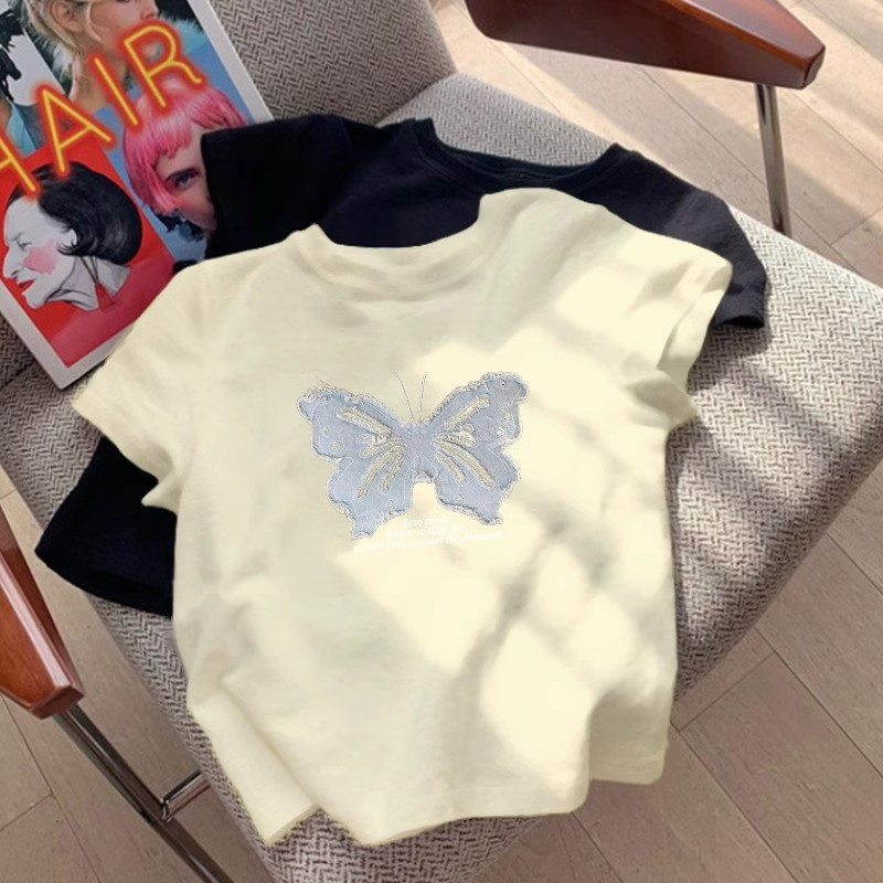 8 colors in stock Dongdaemun spring and summer new loose casual short-sleeved printed T-shirt tops for women