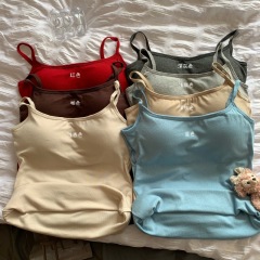 Cartoon chest sling basic camisole small breast enlargement large waist slim base layer