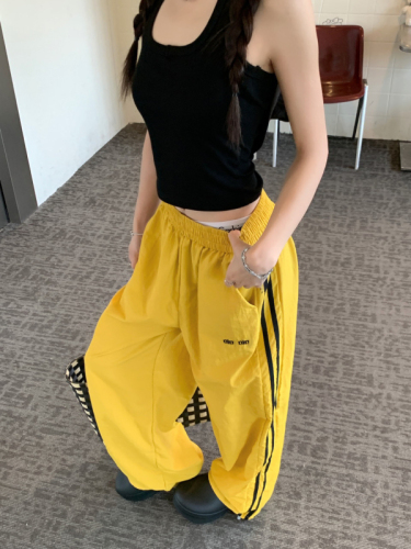 Women's Dopamine Loose Casual Striped Thin Dry-Care Work Pants