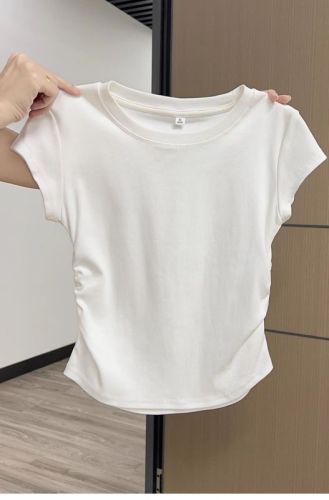 Designed waist slimming summer short hottie T-shirt for women