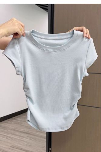 Designed waist slimming summer short hottie T-shirt for women