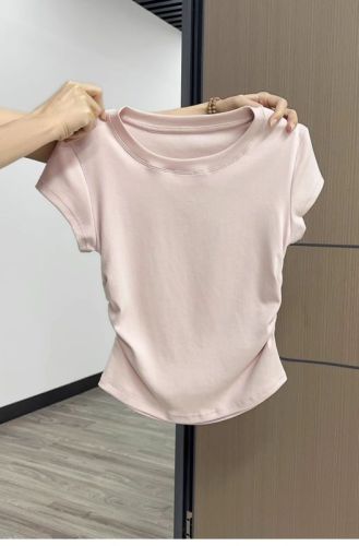 Designed waist slimming summer short hottie T-shirt for women