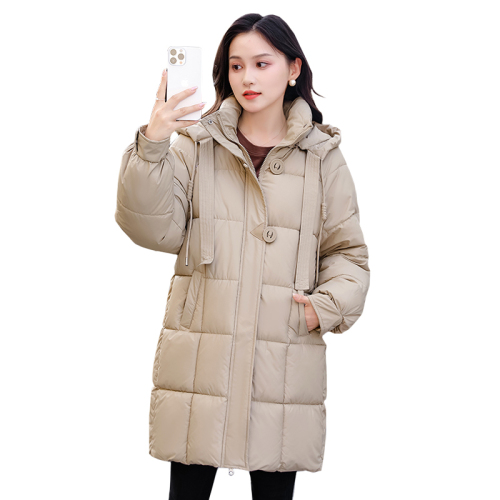 Removable hat cotton coat women's mid-length 2024 winter new Korean style chic bread coat thickened down jacket for women