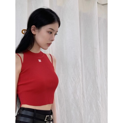 Wuuus original summer admission ticket adjustable shoulder strap ice linen vest women's top sexy