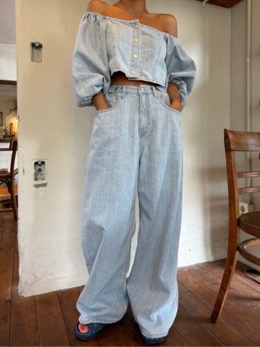 oversize loose fit jeans wide leg pants