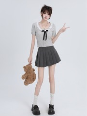 French minimalist style sleeveless V-neck open vest top for women, new lightweight mature style loose and slimming outerwear jacket