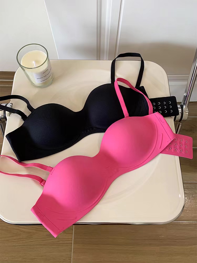 實拍 3D蜜桃杯提拉聚攏內衣女無痕上托顯大防垂收副乳文胸罩
