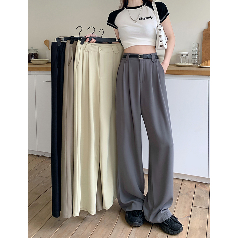Shooting! 2024 New Casual Trousers Suit Trousers for Women Straight Leg Slimming Loose Pants